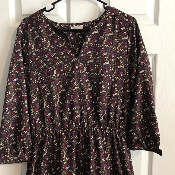 Lands End Canvas Dress Size 12 Floral - Picture 3 of 7